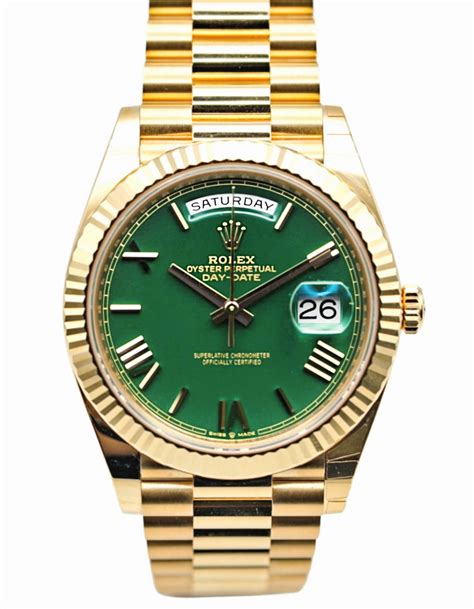 rolex day date verde prezzo|rolex day date models.